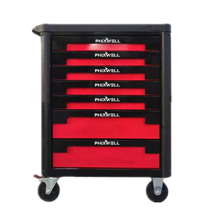 719502 PHIXWELL Werkzeugschrank mit 7 Schubladen