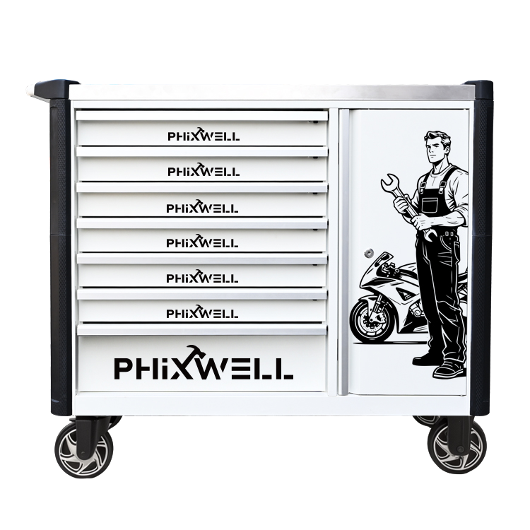 719516 PHIXWELL Werkzeugschrank, neues Modell mit 7 Schubladen