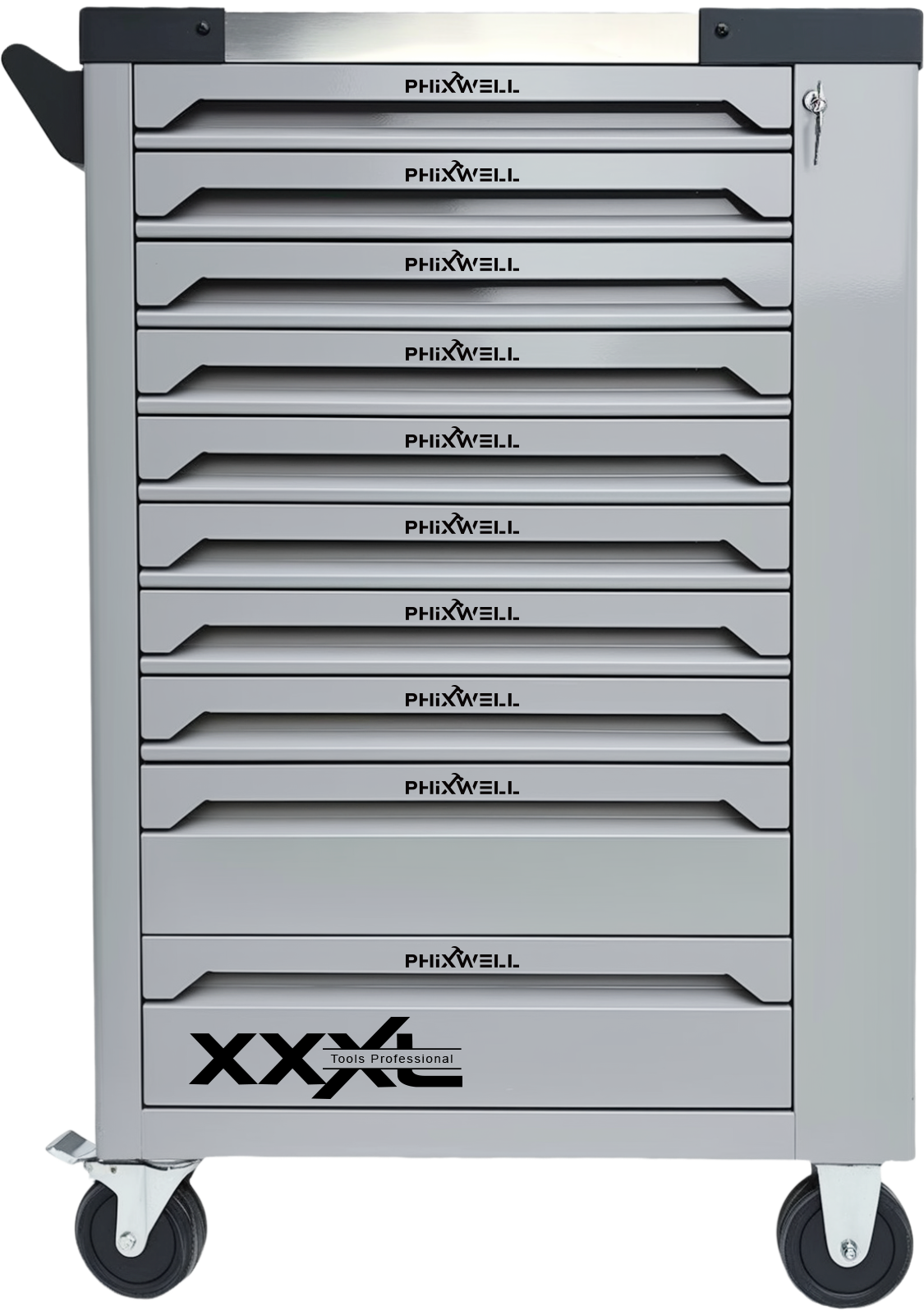 719525 PHIXWELL Werkzeugschrank mit 10 Schubladen