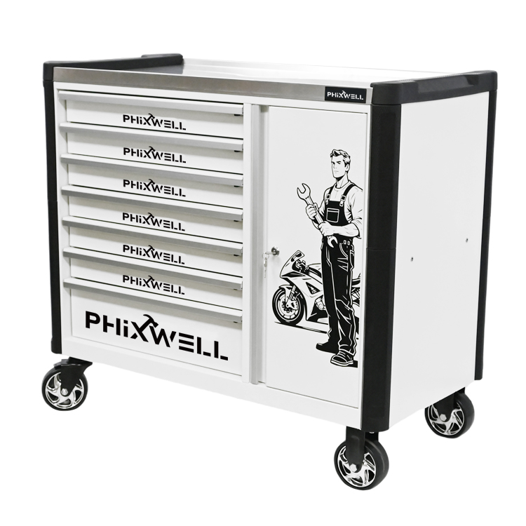 719516 PHIXWELL Werkzeugschrank, neues Modell mit 7 Schubladen