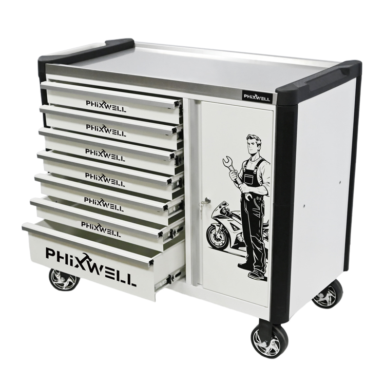 719516 PHIXWELL Werkzeugschrank, neues Modell mit 7 Schubladen