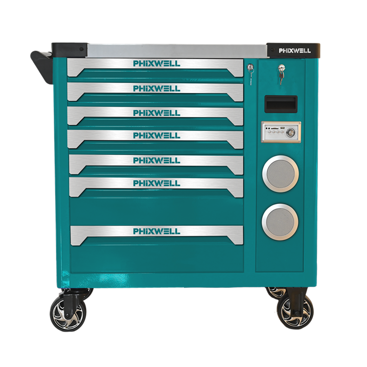 719512 PHIXWELL neues Modell Werkzeugschrank mit Lautsprecher