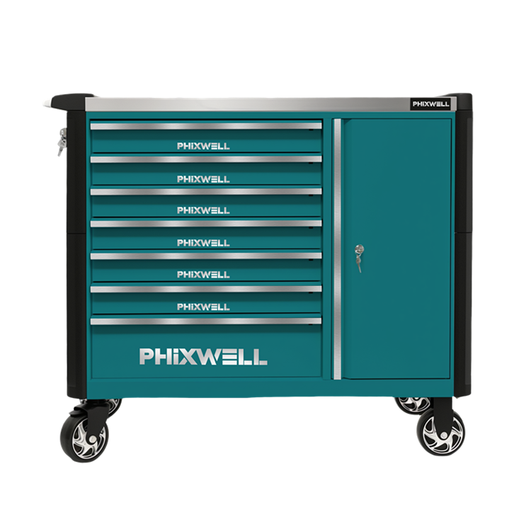 719516 PHIXWELL Werkzeugschrank, neues Modell mit 7 Schubladen