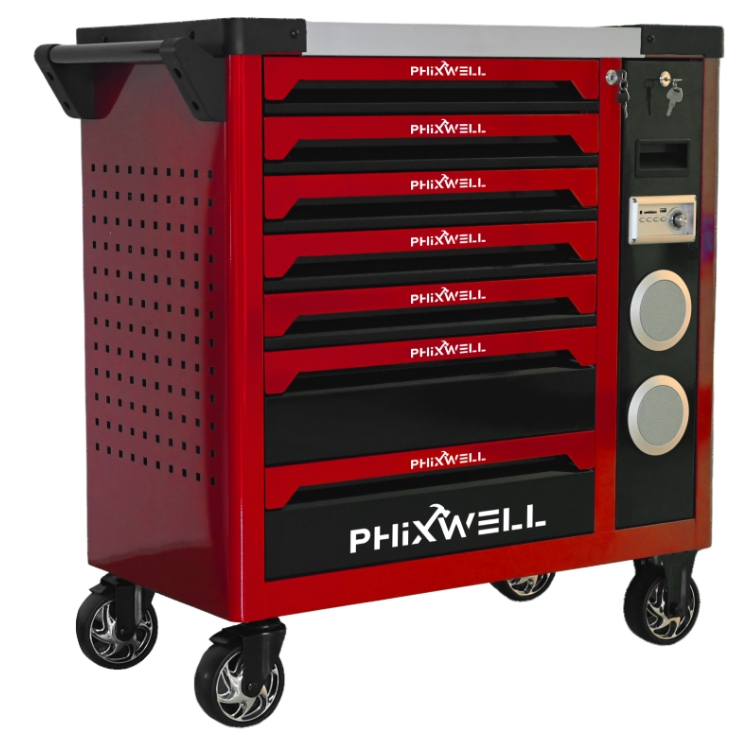 719512 PHIXWELL neues Modell Werkzeugschrank mit Lautsprecher