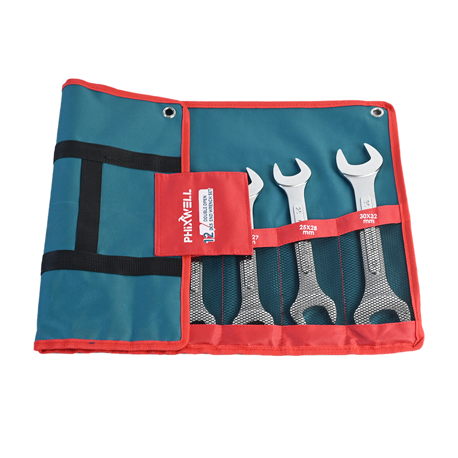 717534 PHIXWELL 12-teiliger Doppelkopf-Rippenschlüsselsatz