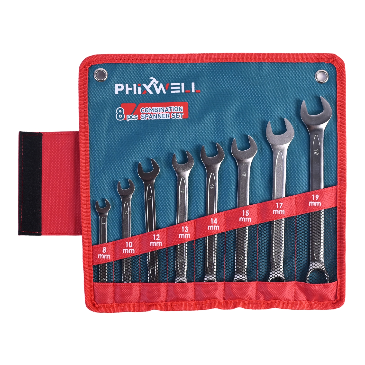 717531 PHIXWELL 8-teiliger Ringmaulschlüsselsatz