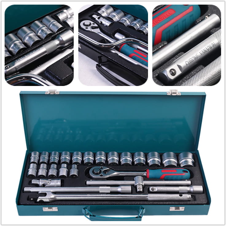 717303 PHIXWELL 24-teiliges Eisen-Steckdosen-Set